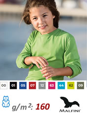 Vidutinio sunkumo medvilnės marškinėliai vaikams BASIC 138